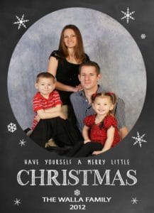 Walla Family 2012 Christmas Card