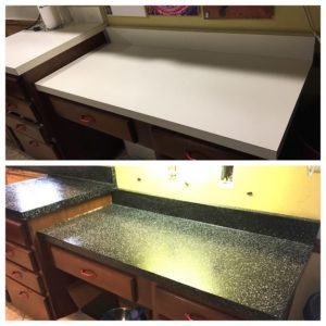 countertops before after