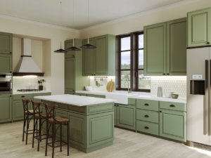 green color scheme for kitchen